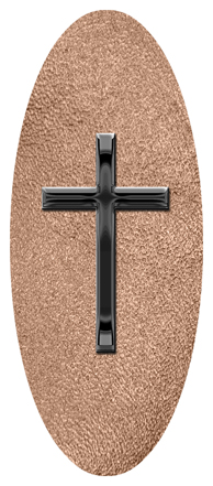 Black Single Cross Shimmer Bronze